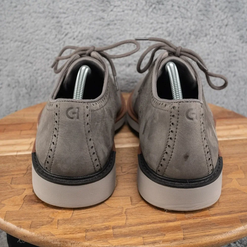 Cole Haan Go To Plain Toe Oxfords‎ Casual Shoes Men's 12 Castle Rock Nubuck